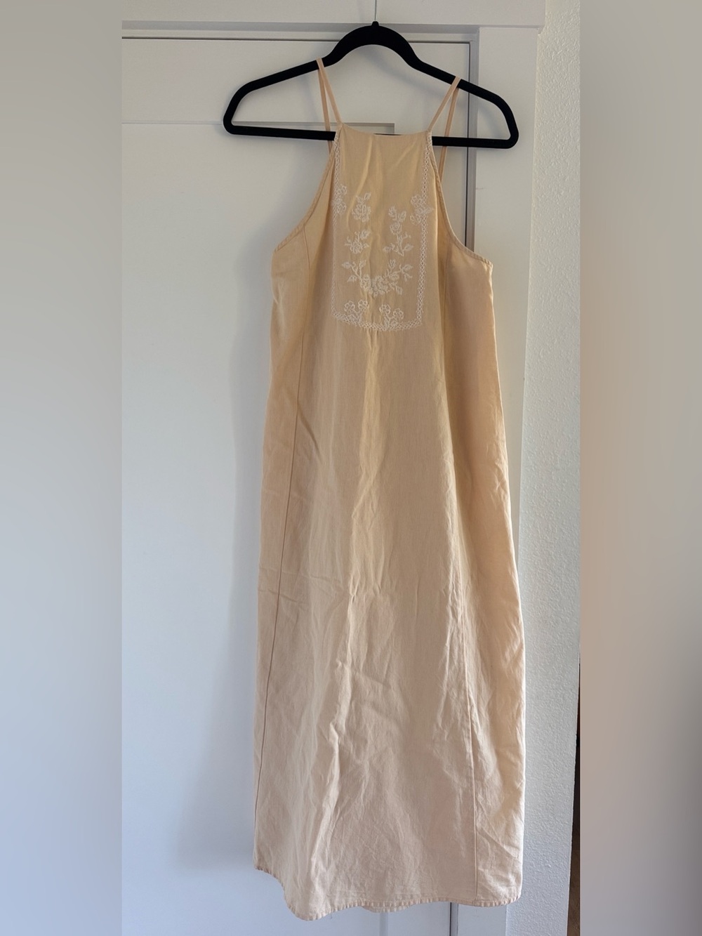 Zara Cream Maxi dress 100% cotton